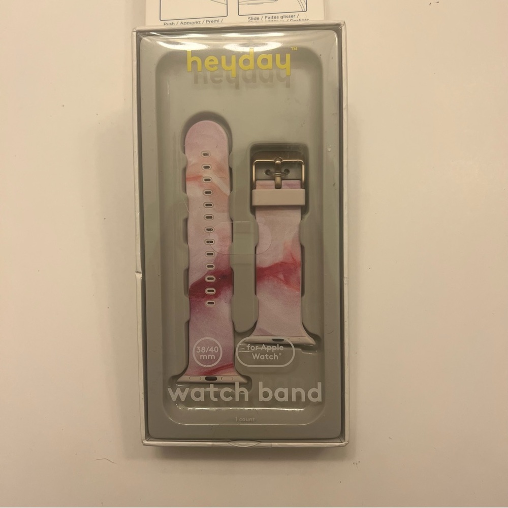 Apple Watch Band (brand new sealed, pink and white)‎
